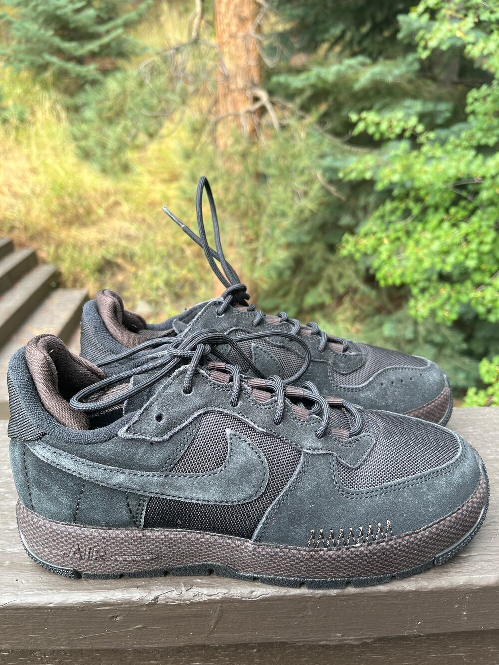 Nike Air Force 1 Wild Black Shoes Style # FB2348-001 Women's Size 7.5
